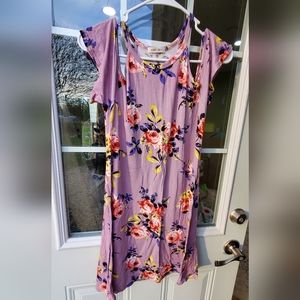 T-Shirt Dress with cold shoulders